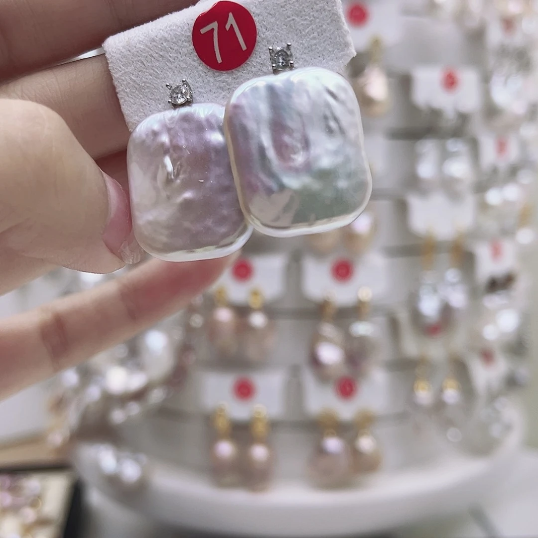 淡水珍珠银S925镶嵌颈饰