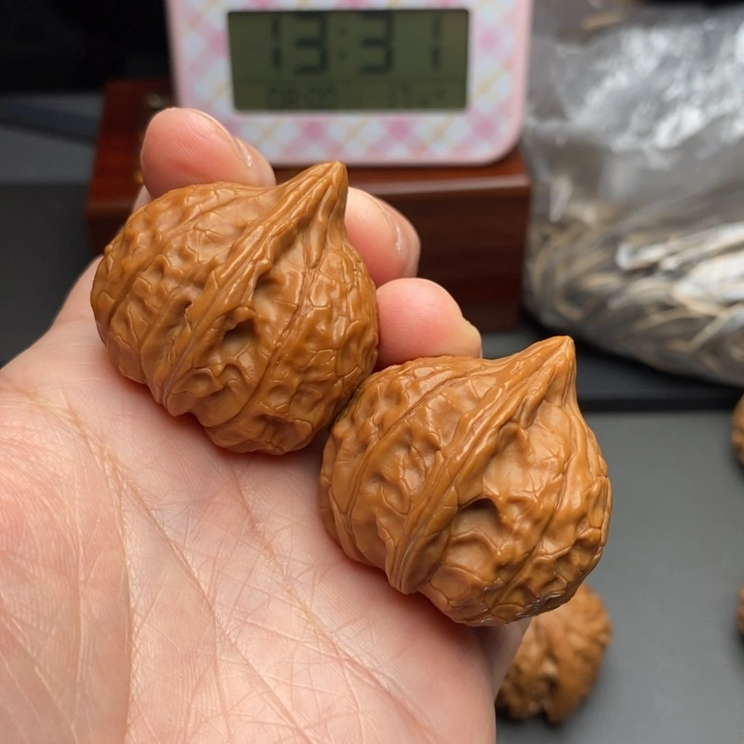 文玩核桃把件沐*龟甲纹36.5
