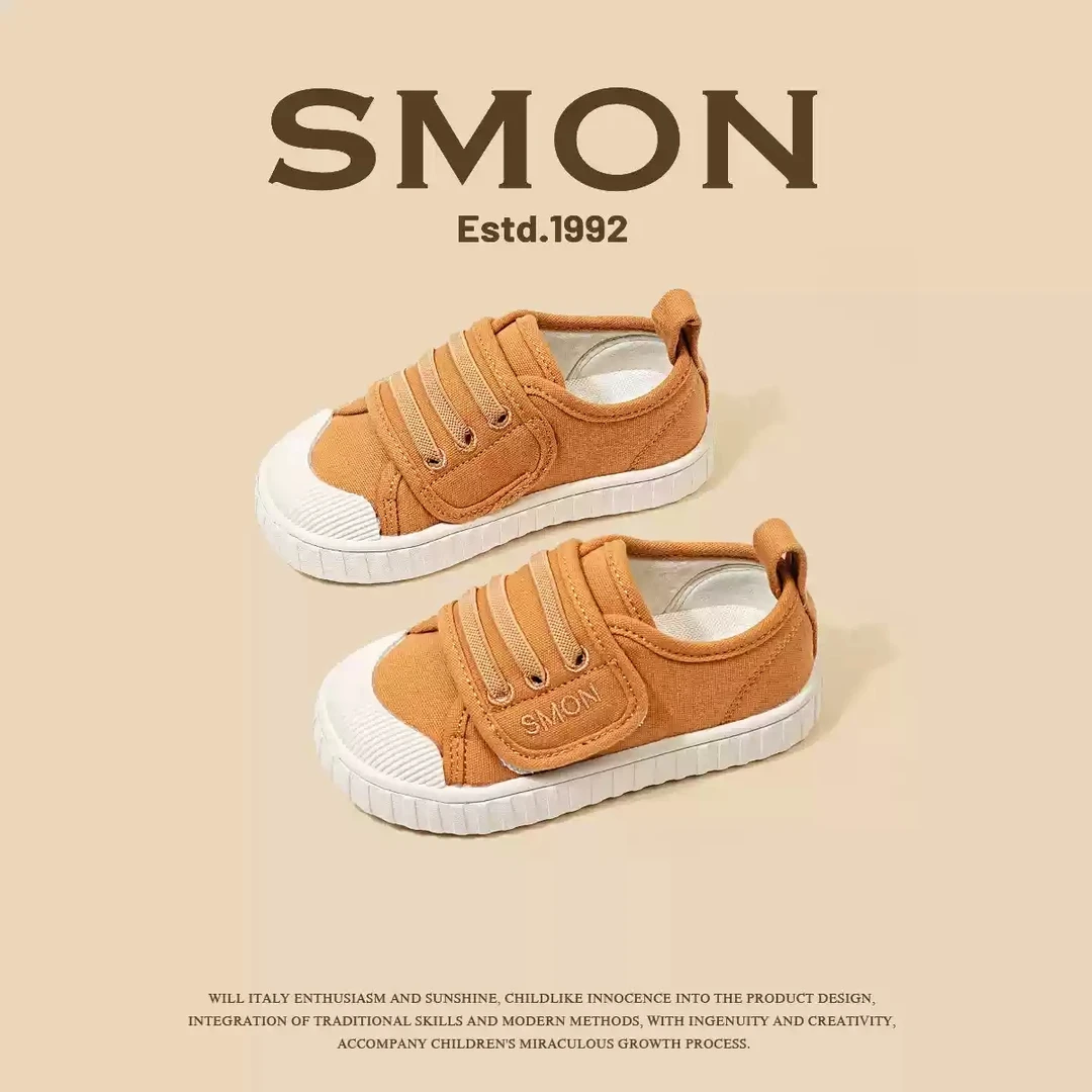 清仓书萌儿童鞋帆布鞋春秋款女小童低帮板鞋休闲百搭女宝宝饼干鞋