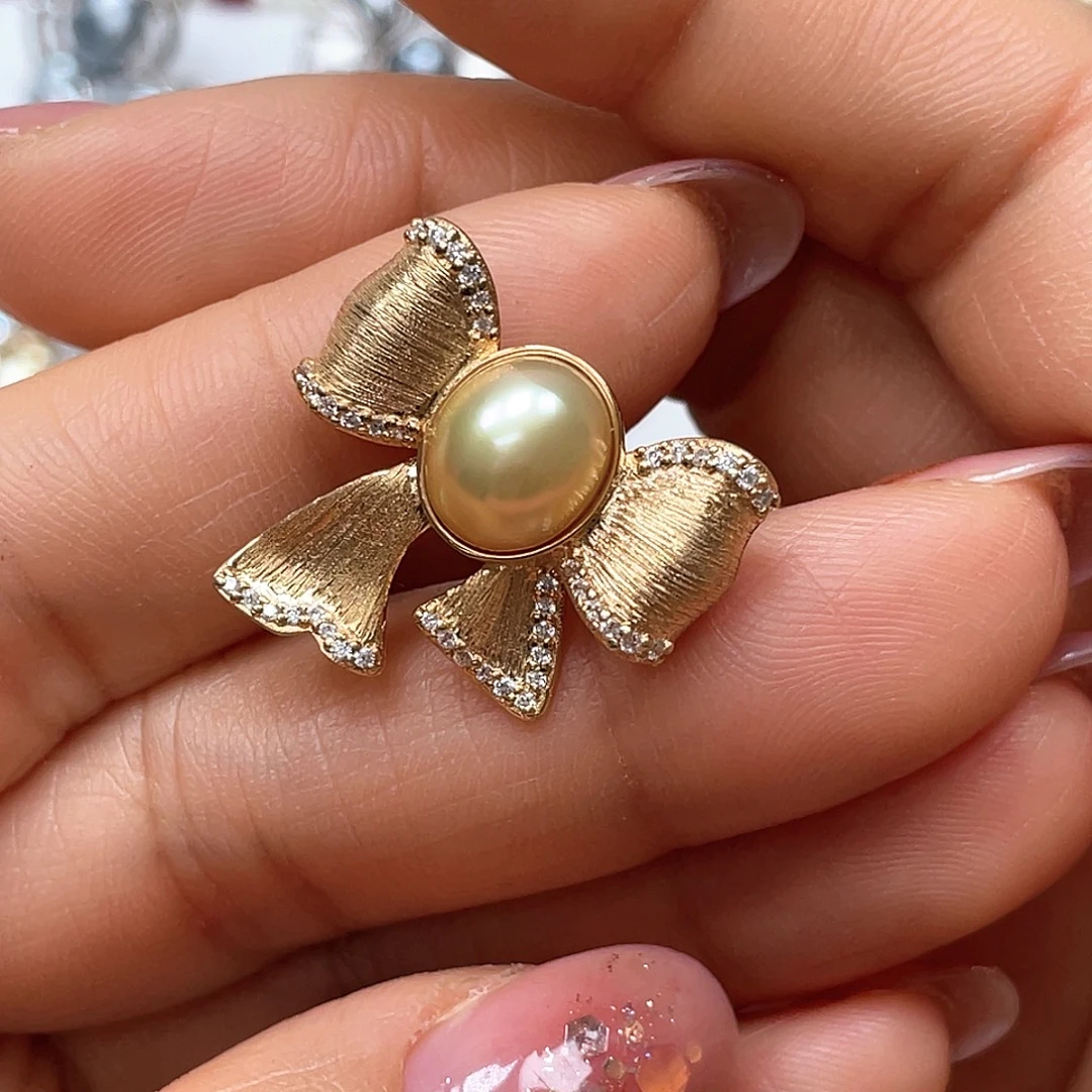 香***鱼颈饰银S925镶嵌海水珍珠