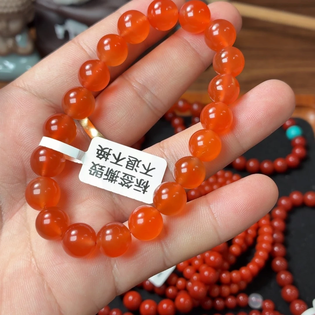 金***锦南红玛瑙未镶嵌手串