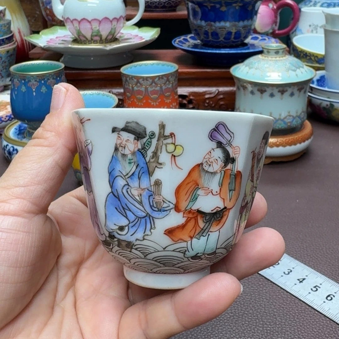 瓷片景德镇仿古手工制作精品展示