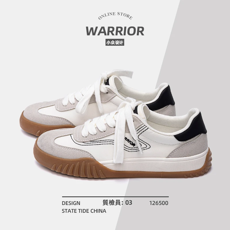 回力白色帆布鞋女款春季2025新款原创板鞋休闲鞋子女鞋低帮德训鞋