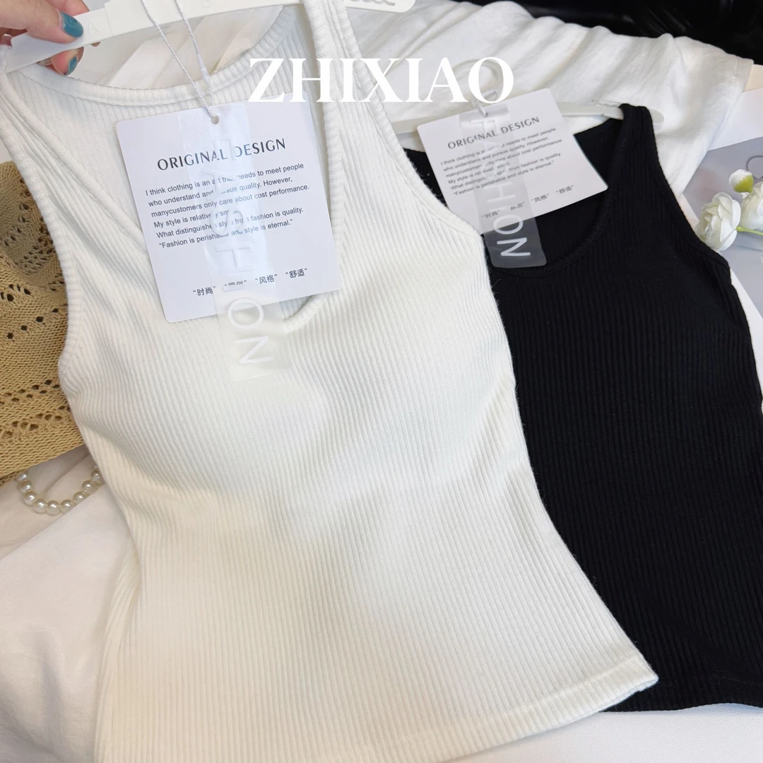【ZHIXIAO】夏季新款:时尚大U纯色美背3028