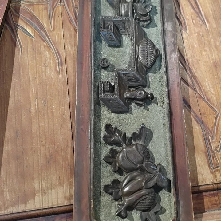 香榧木鲁*堂老木雕老花板一片