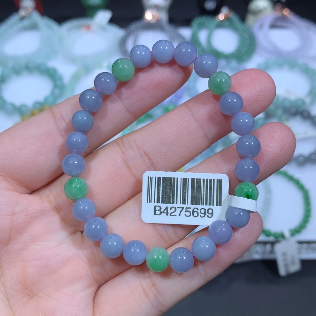 未镶嵌手串翡翠天然