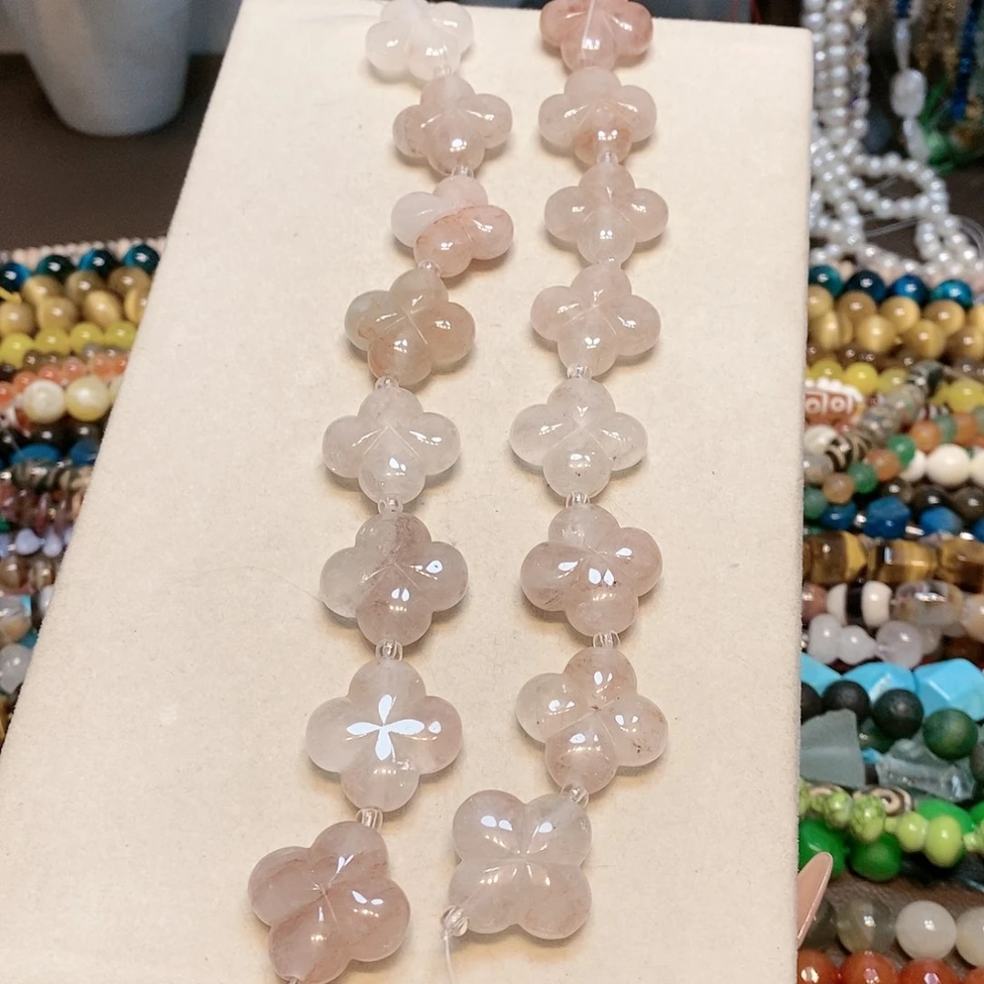 散珠玛瑙/玉髓红椒花雕刻件到手8颗