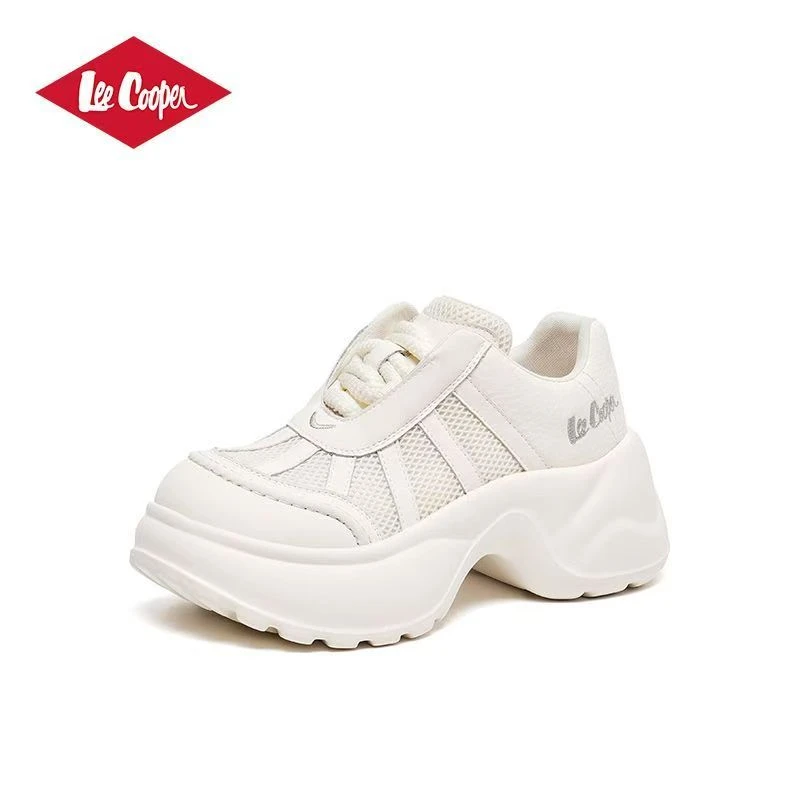 厚款增高系带罗马元素时尚休闲鞋白色女鞋女士春季