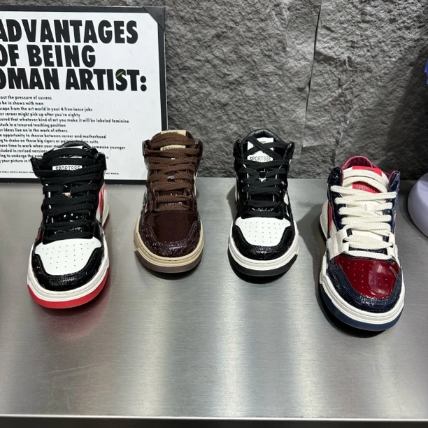 333-1秋季新款男士韩版休闲鞋时尚百搭低帮软底皮面舒适运动板鞋