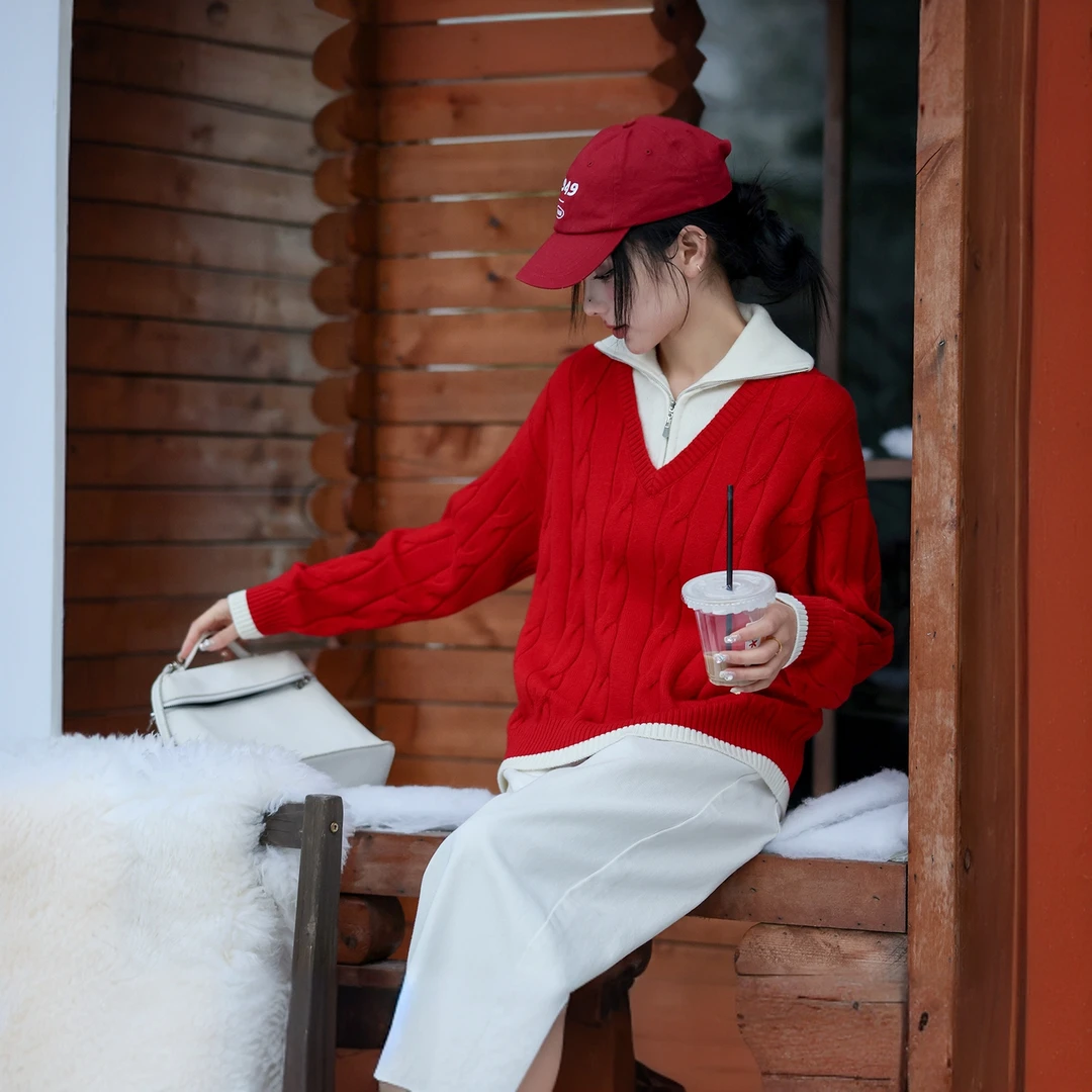 【商场同款】XIIBASKET十二篮25春新品休闲时尚针织衫7C65106030