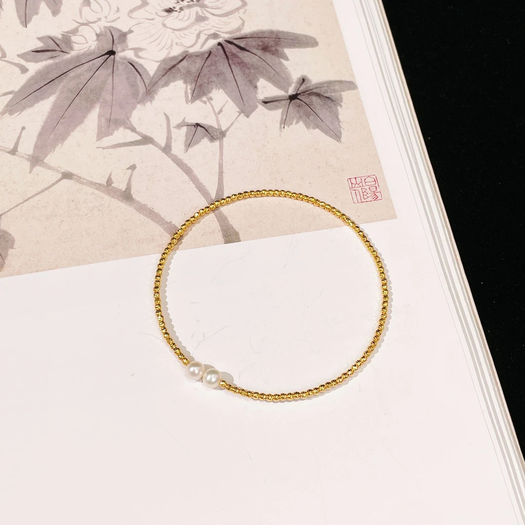 【云上雅岚】千韵丨C97207-18k珍珠手镯-1.5mm-多样性发一件