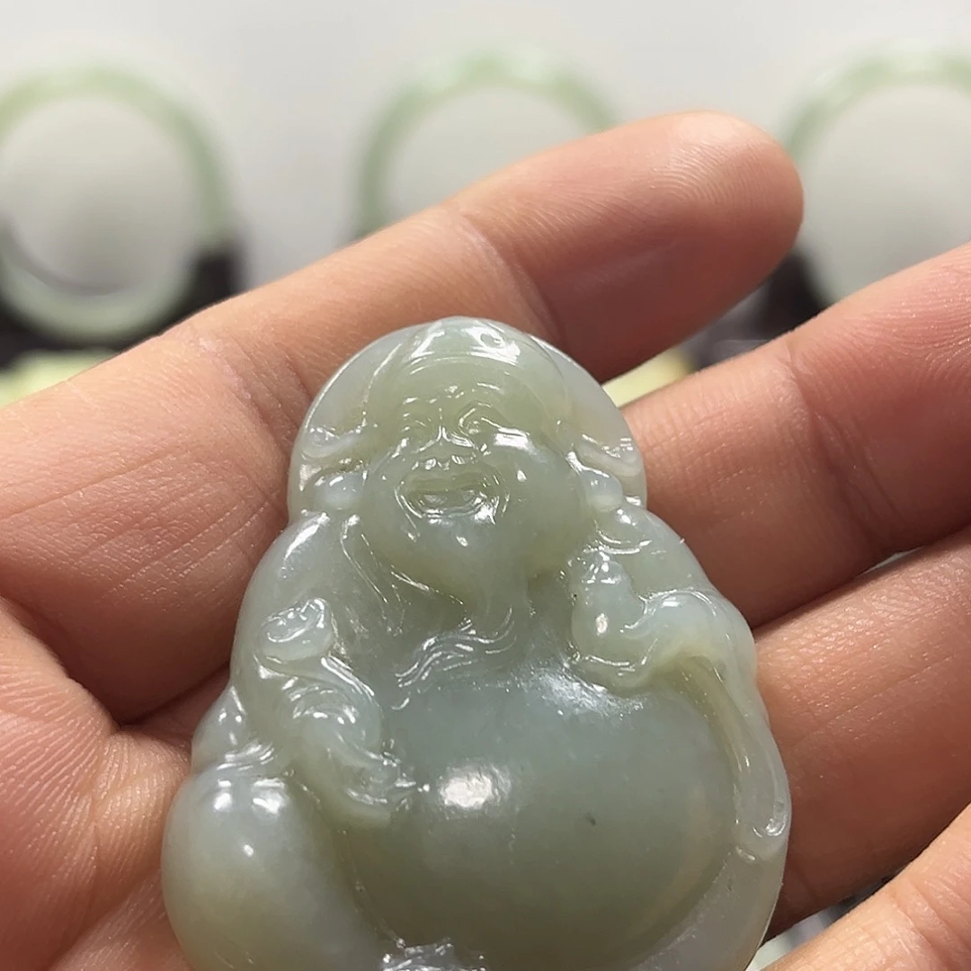 和田玉未镶嵌吊坠(不含链)