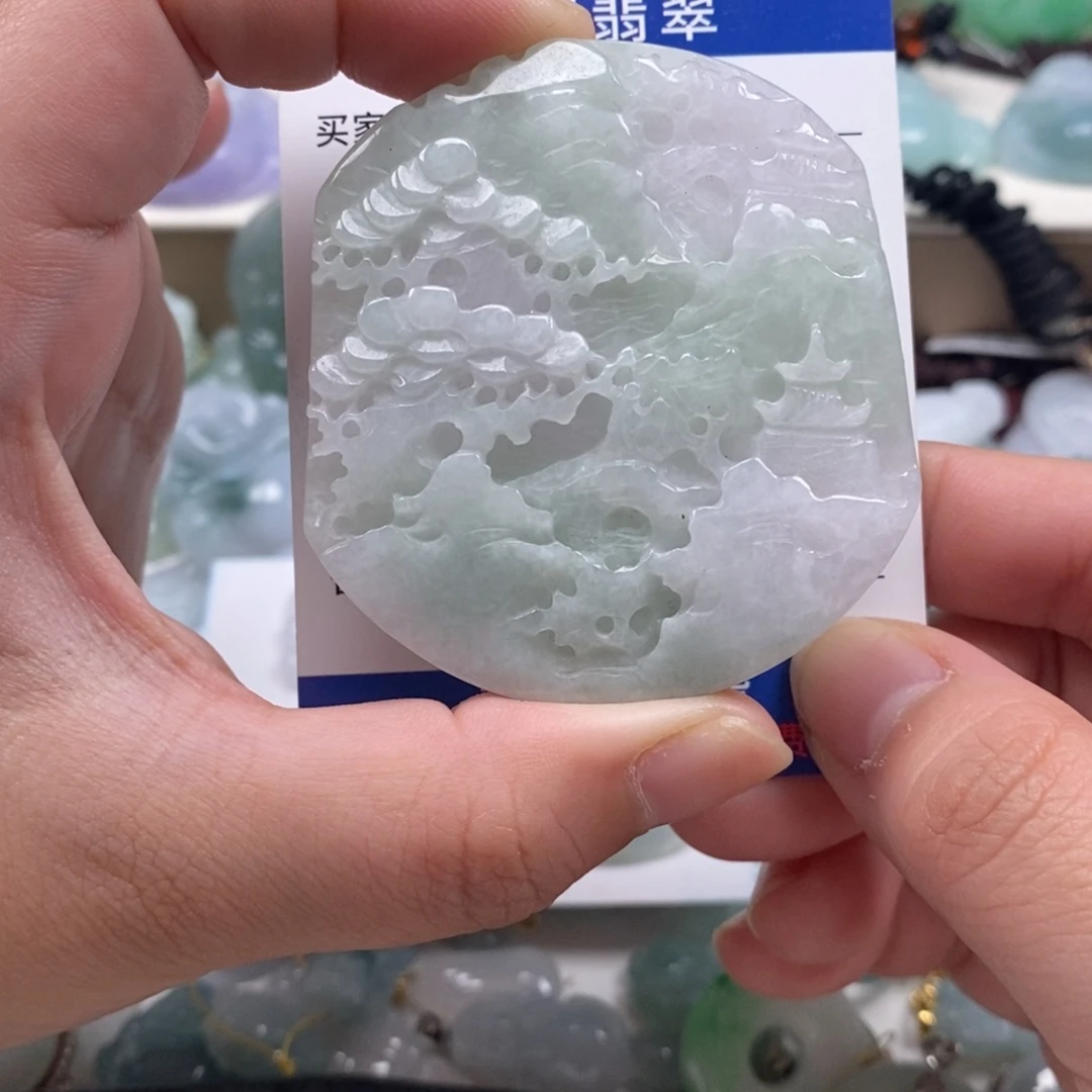 翡翠未镶嵌颈饰天然翡翠