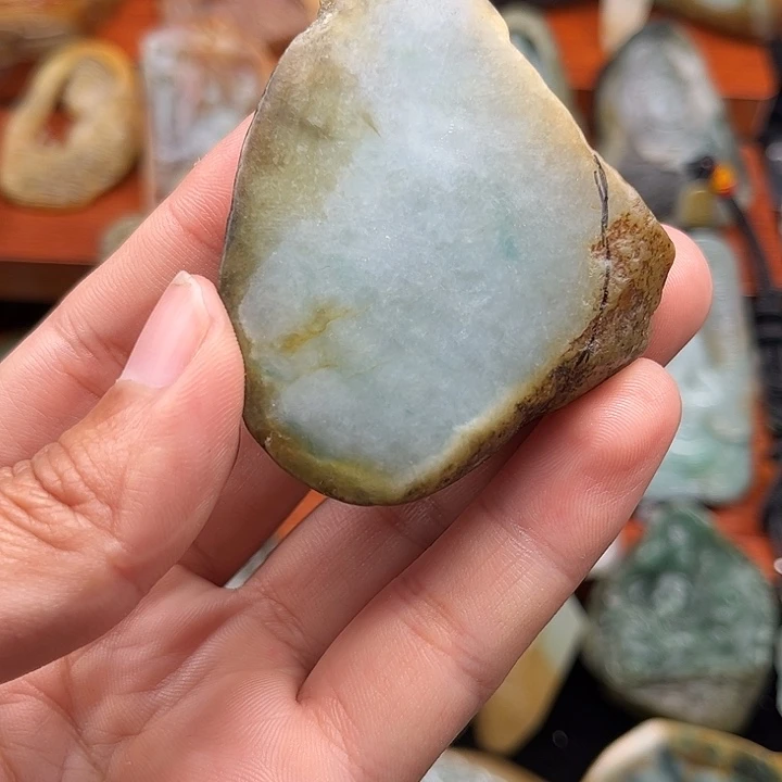 定制翡翠未镶嵌春*缅甸天然翡翠A货定制普贤