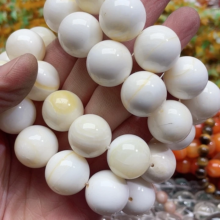 玛瑙/玉髓珠宝半成品未镶嵌一条19mm车车手串