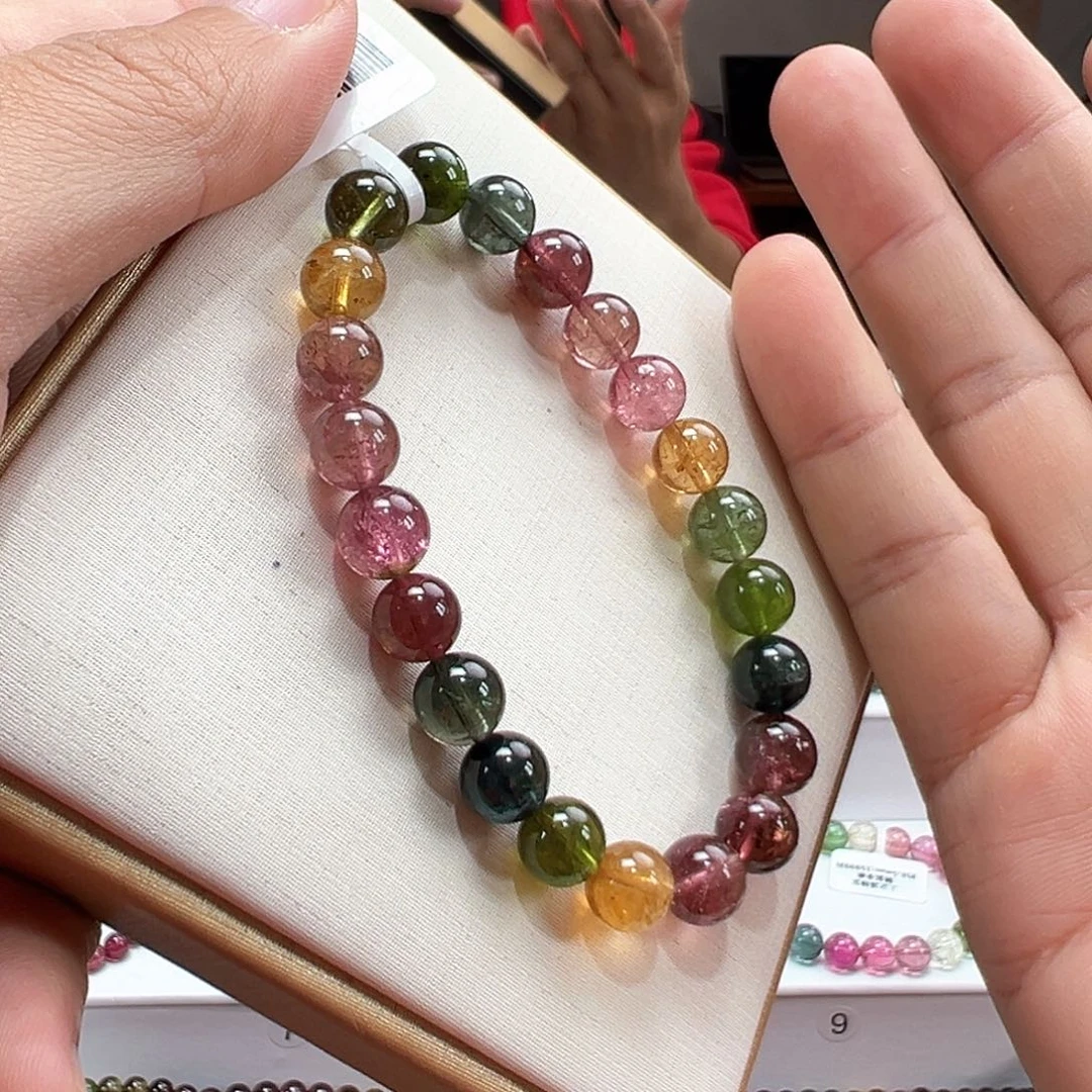 手串碧玺未镶嵌8.5mmmmmmmmmmmm