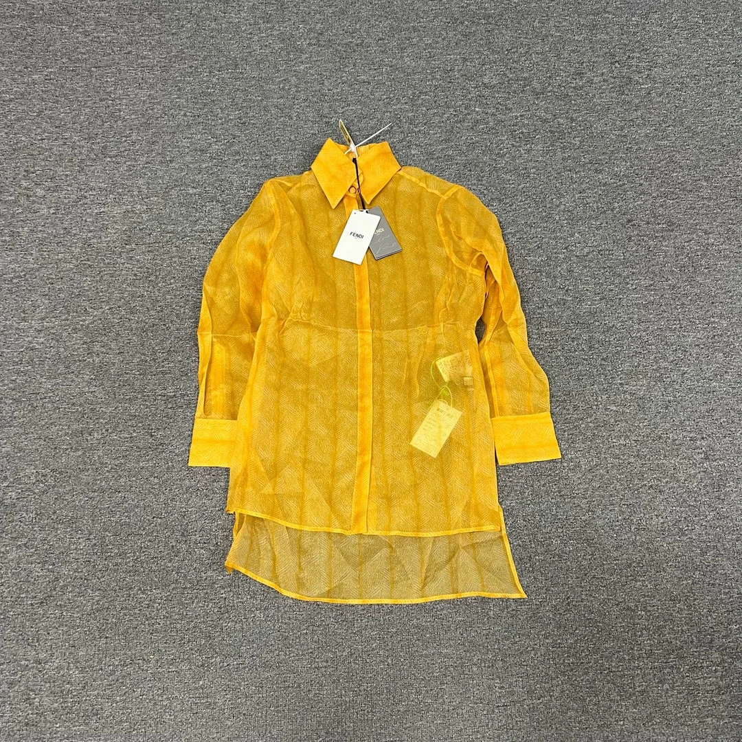 99新 AMIPARIS fendi 黄色罩衫36码