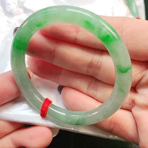 未镶嵌手镯翡翠圆条2578