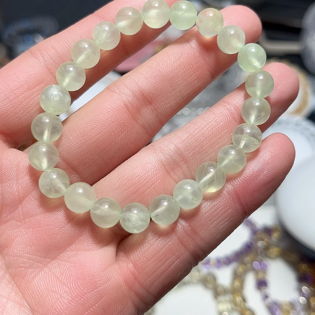 水晶手链未镶嵌葡萄石8mm