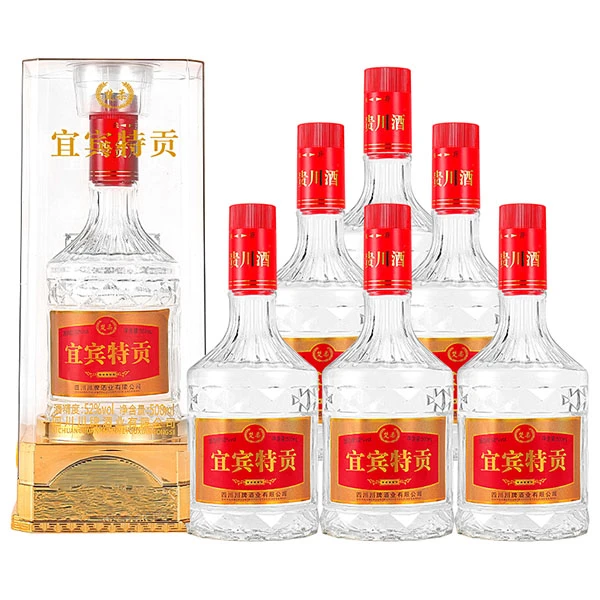 楚柔宜宾特贡500毫升单瓶装【拍六瓶发原箱】亚克力礼盒浓香52度