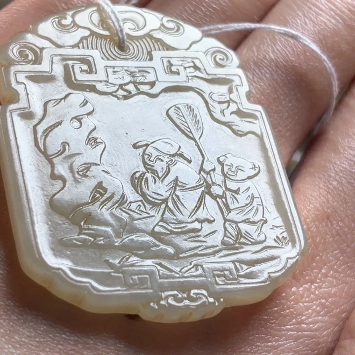 和田玉挂件未镶嵌石**九