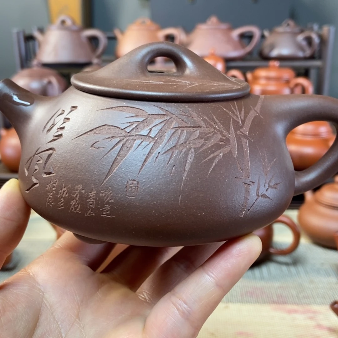 茶壶紫砂；*全手工制作工艺流程原料