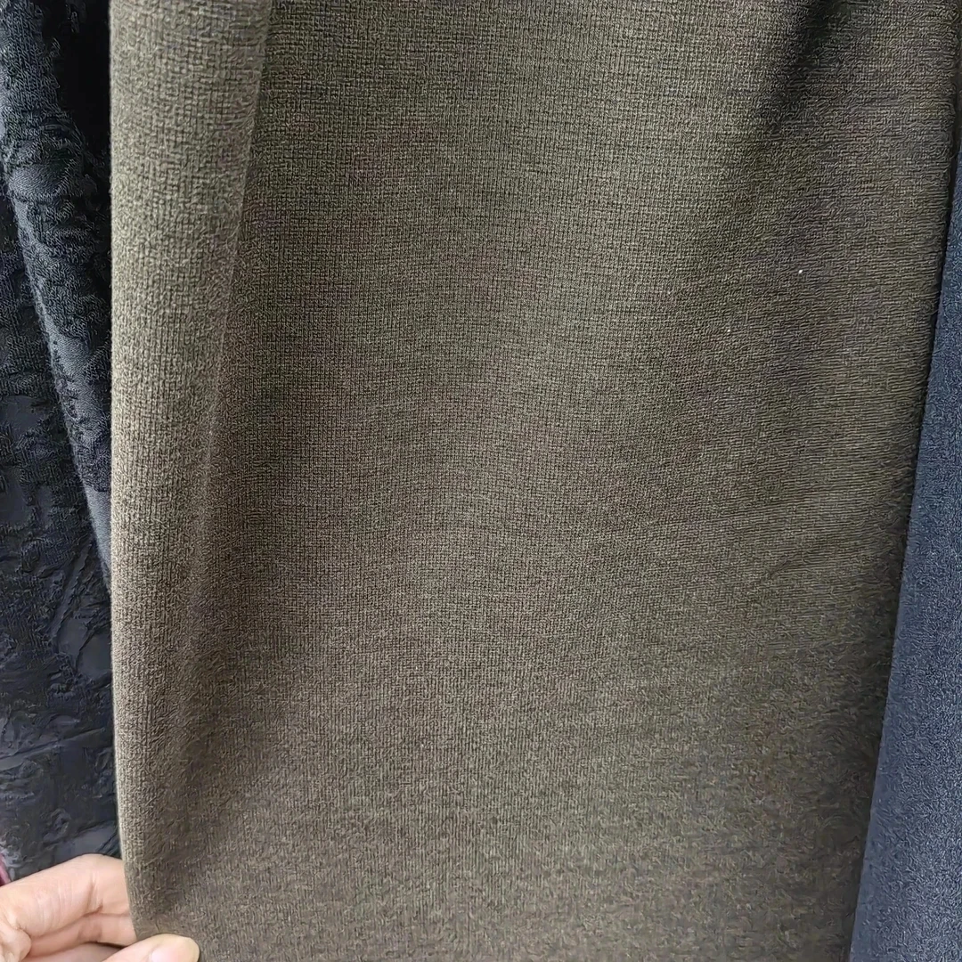 咖绿 丝肽羊绒布料活动价