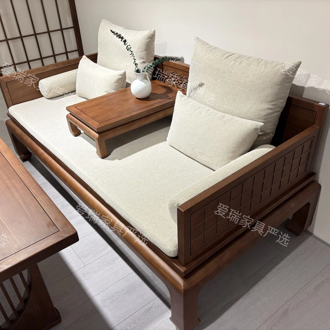宋式美学 多功能罗汉床 茶空间 客餐茶一体实木家具