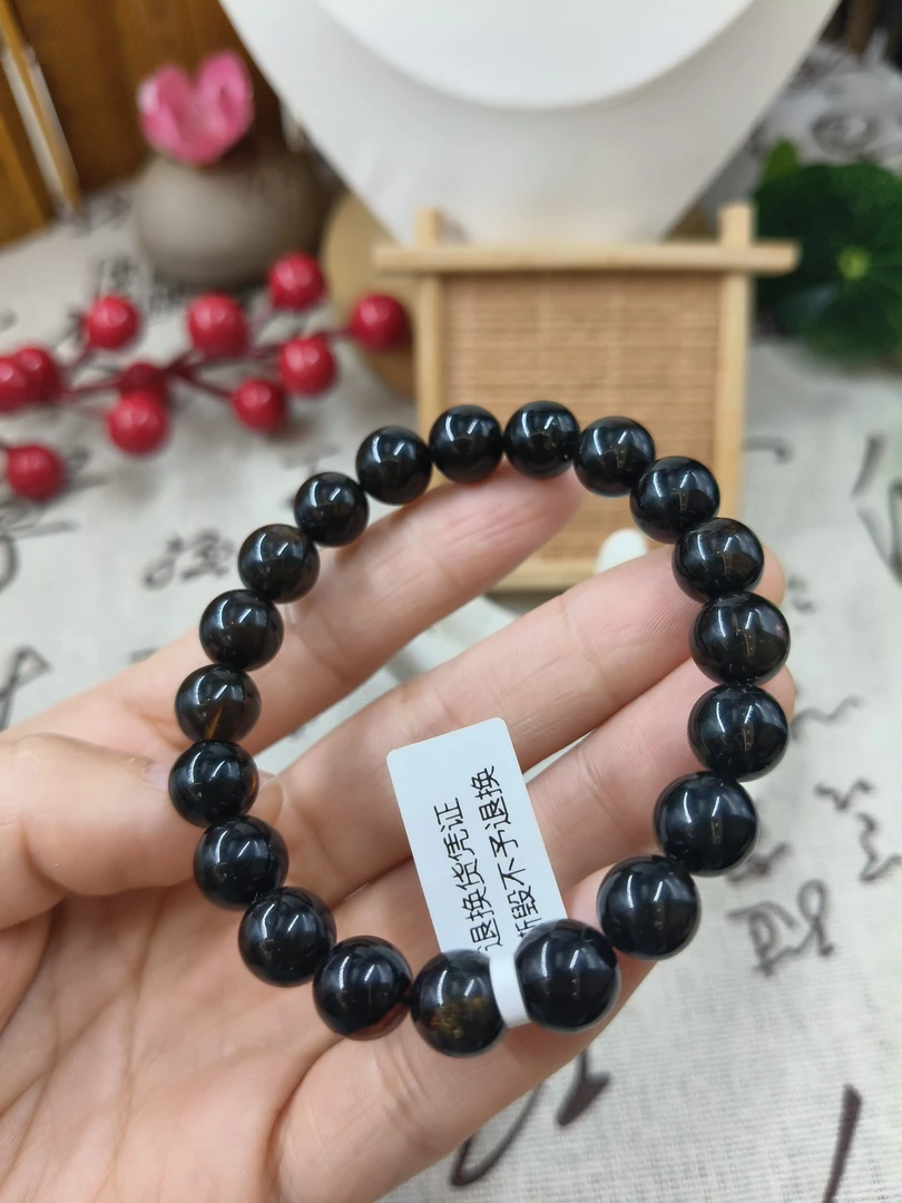 (一哥专属）HHZB-1802琥珀手串约9MM多样性发其一
