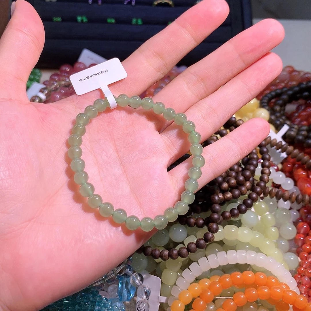 未镶嵌手链和田玉经****己