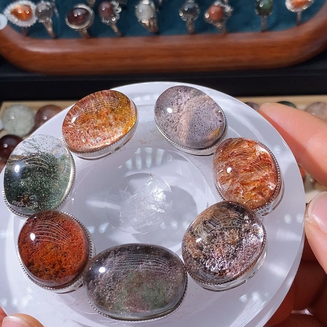 水晶珠宝半成品银S925镶嵌