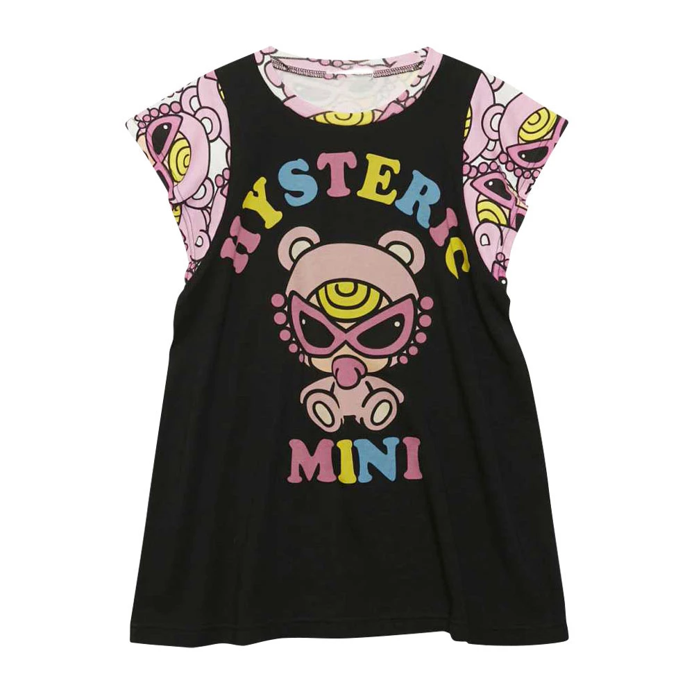 【清仓福利】黑超泰迪满印女童中长款裙T