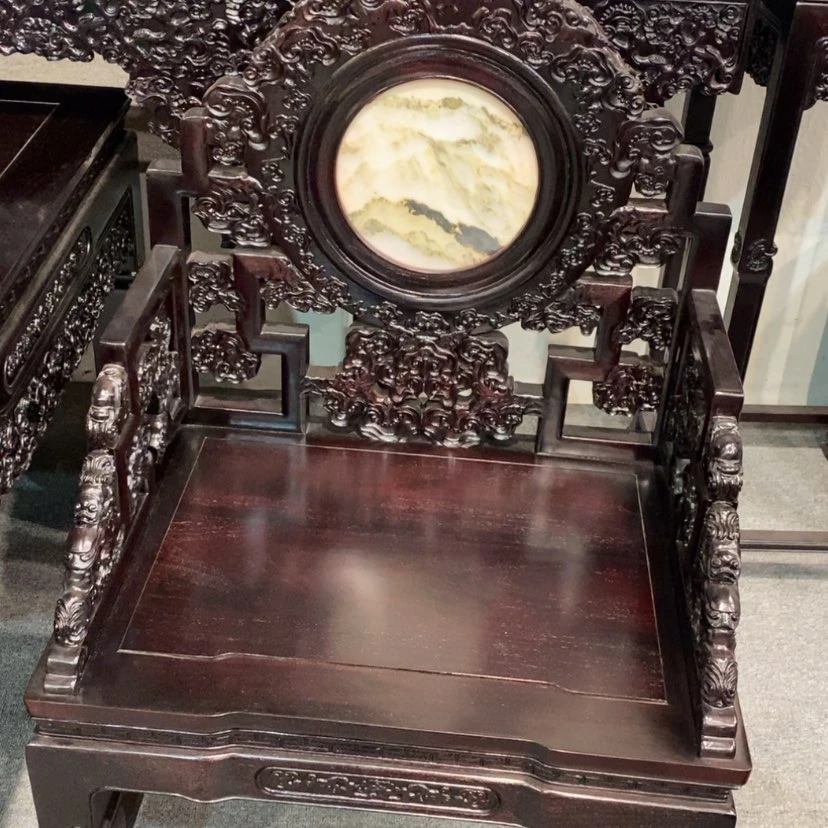 【闪购商品】@****水云石太师椅