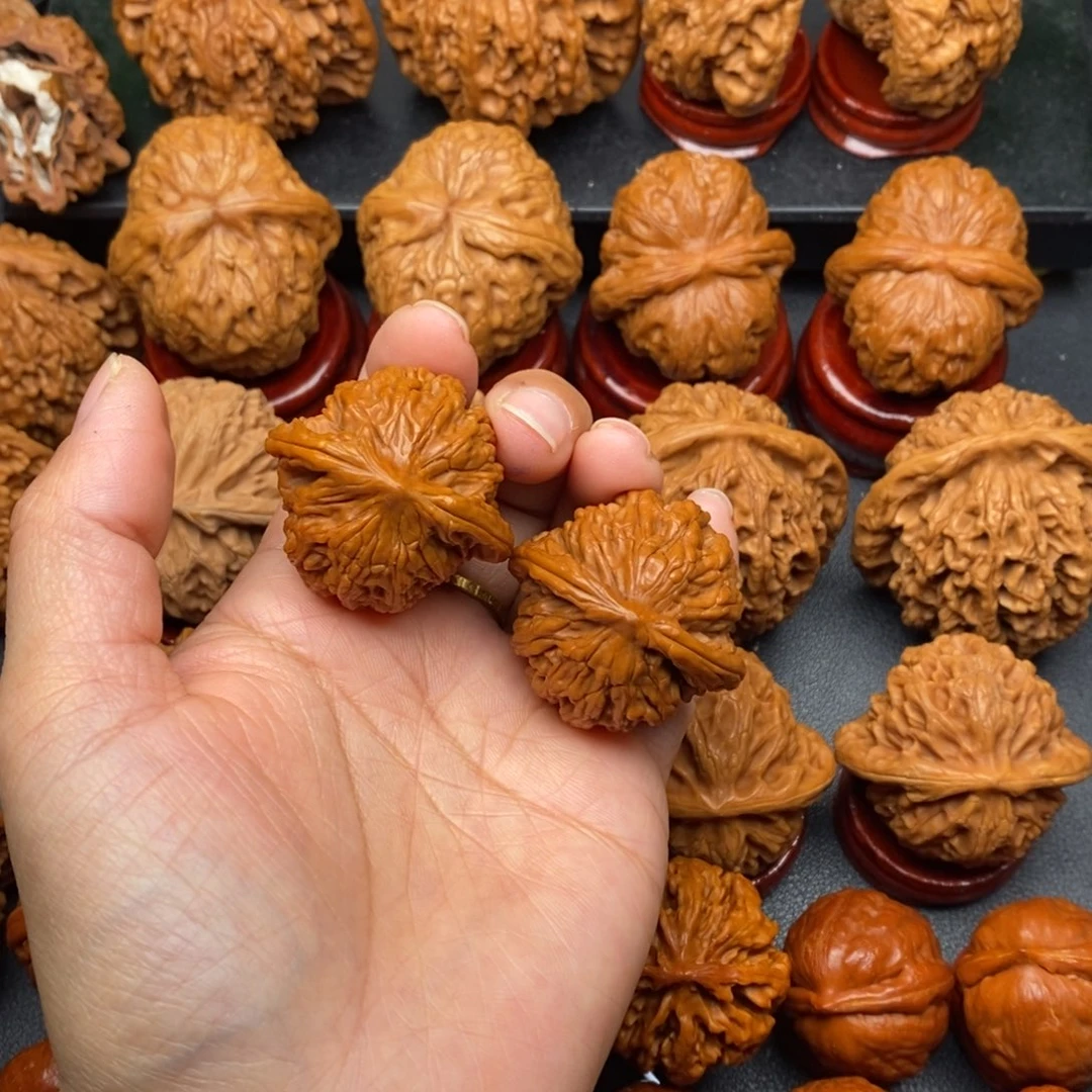 把件文玩核桃36虎头