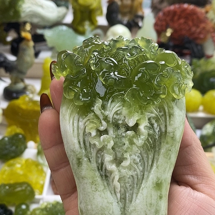 蛇纹石玉未镶嵌手把件