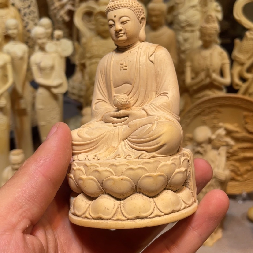 S***R黄杨木瑕疵如来佛