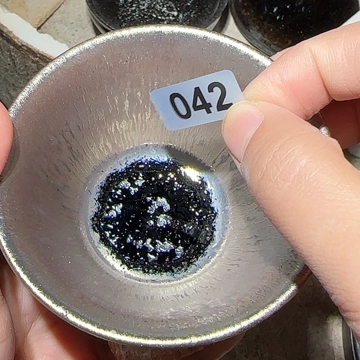 茶盏琢泥窑柴烧开窑