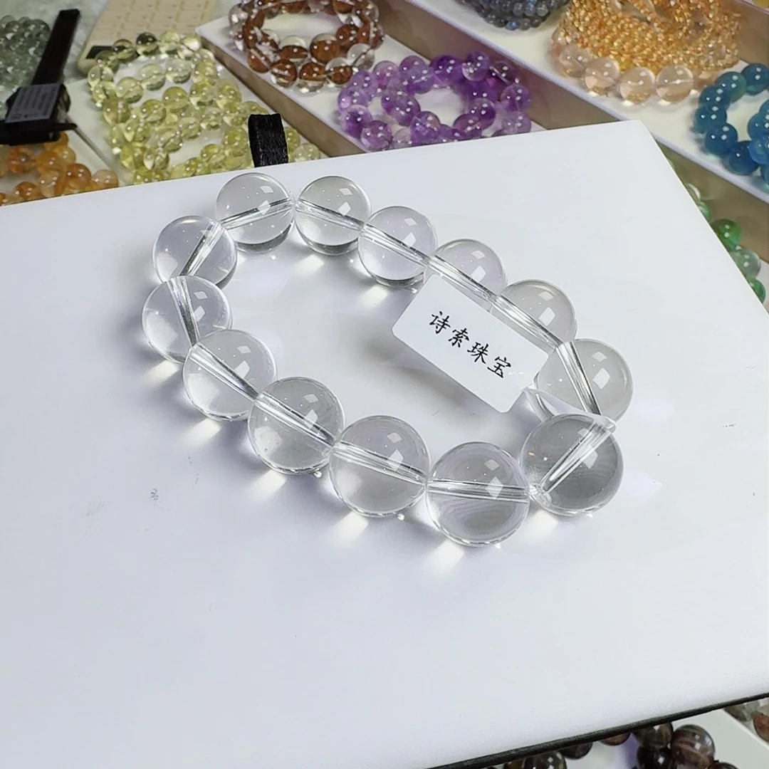 水晶手链未镶嵌梧**香白水晶16