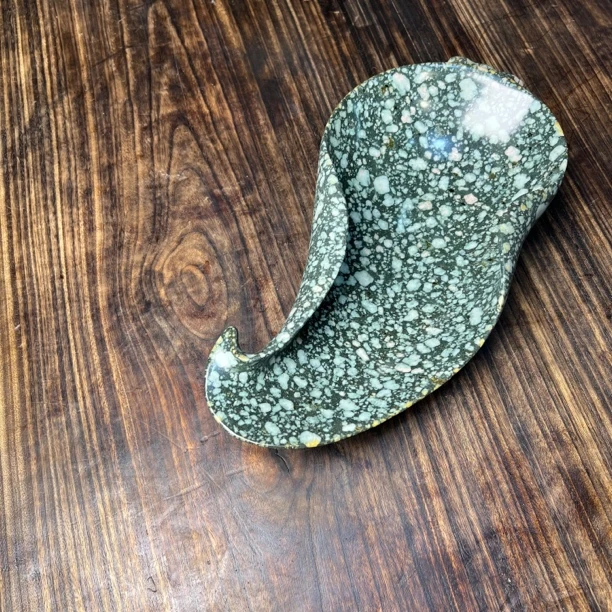 鹅卵石手作瓜果盘叶片盘纯手工创意