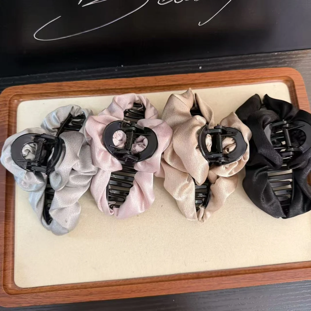 气质日式抓夹森系基础百搭法式女发夹小香时尚饰品手工