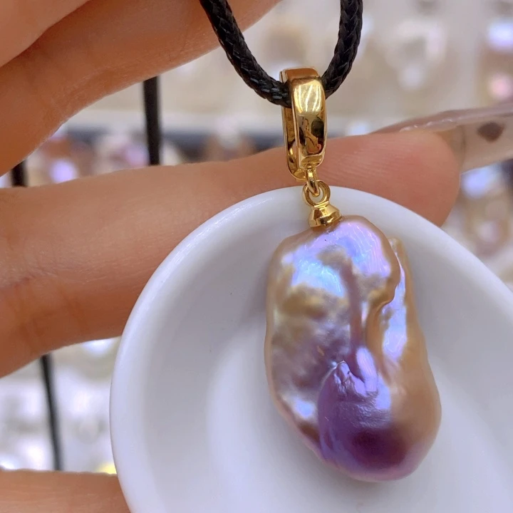 未镶嵌淡水珍珠吊坠(赠链)