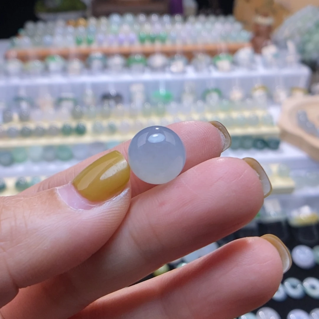 翡翠未镶嵌颈饰11.8蓝水乌鸡