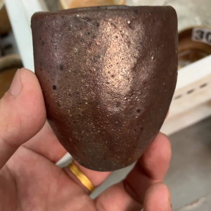 柴烧茶具茶杯大放漏