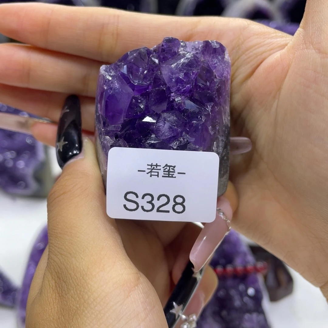 未镶嵌紫晶大型摆件（非配饰）乌拉圭紫水晶摆件S328