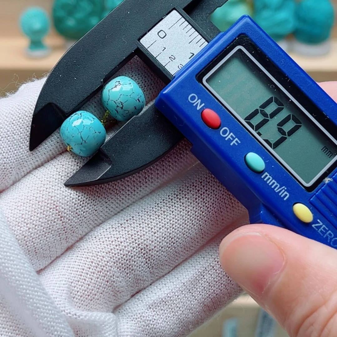 未镶嵌绿松石老型对珠