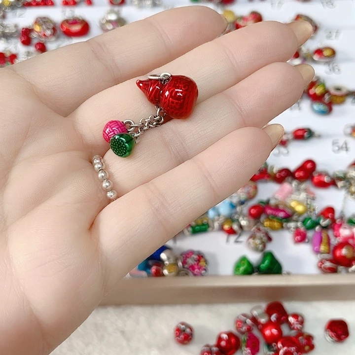 换***考足银珐琅彩足银配件