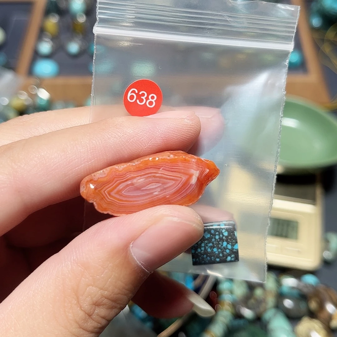 帅***华未镶嵌桶珠圆珠随形手串！！玛瑙/玉髓