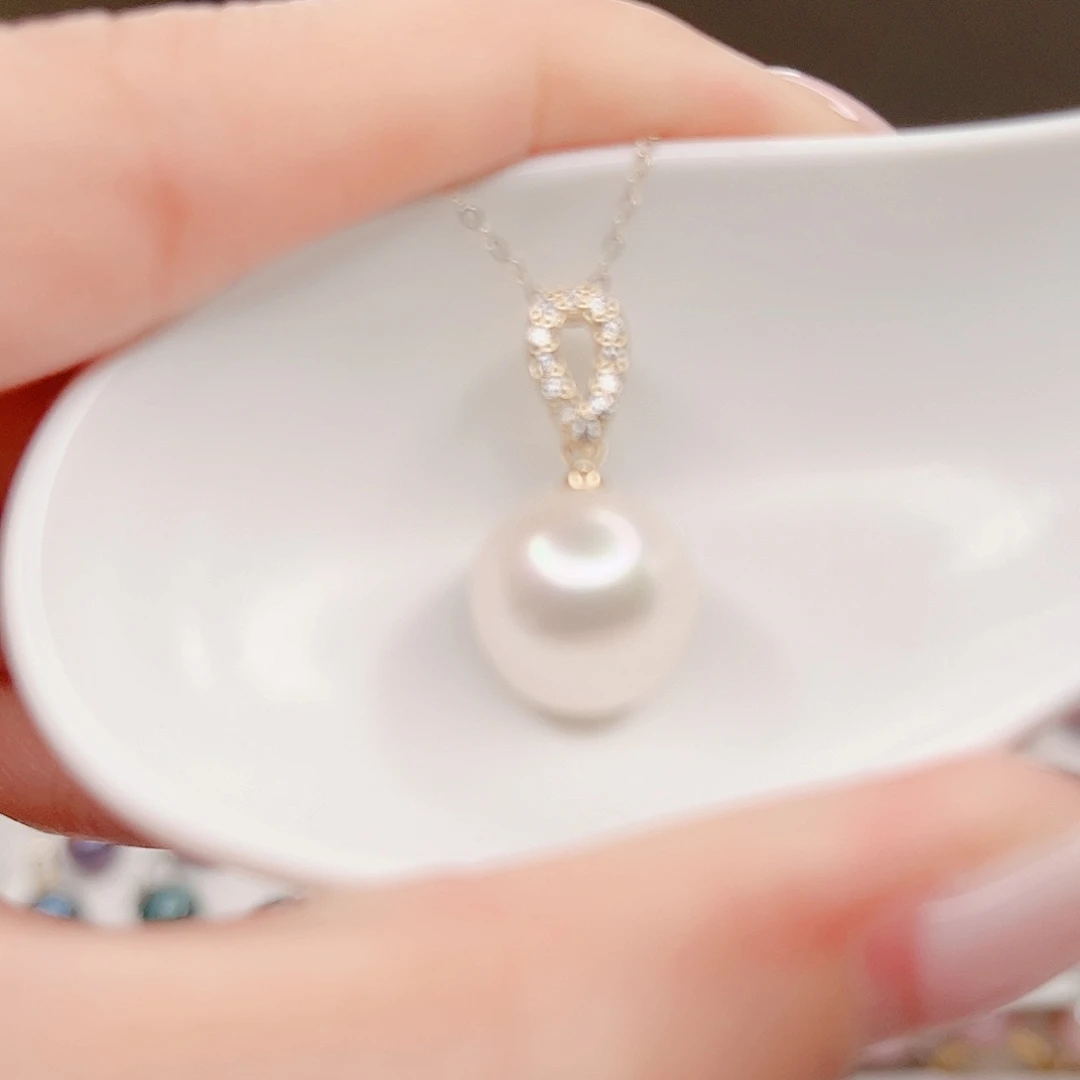 淡水珍珠吊坠(赠链)合金