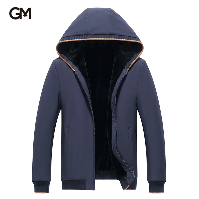 GUSS MART/戈斯迈特双面穿整貂皮草水貂绒男夹克连帽短款外套