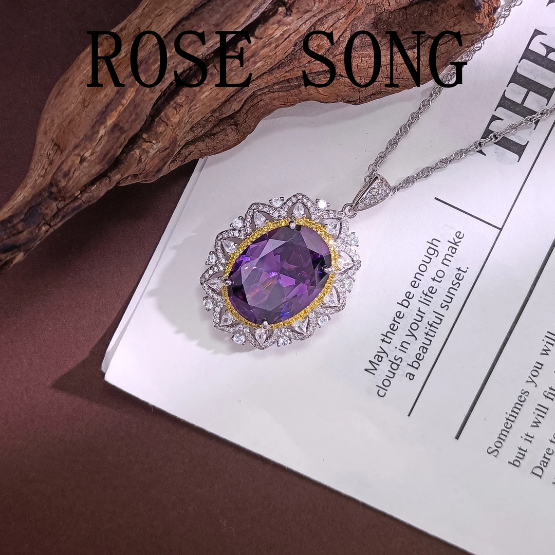 铜合金项链 WRSS-002086【紫韵锦辉】项链百搭简约欧美时尚经典优雅